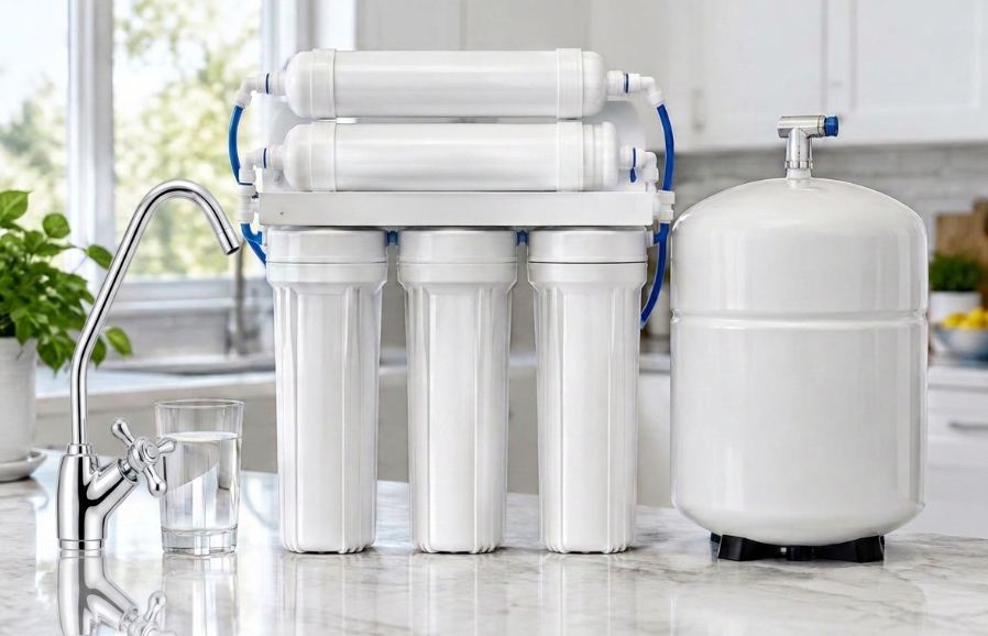Five-stage reverse osmosis water purification system