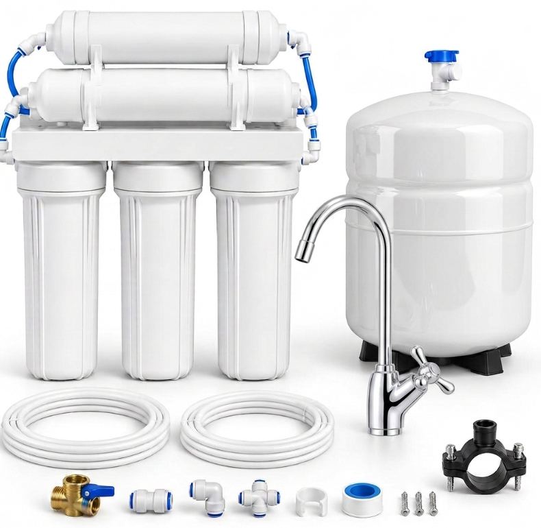 Reverse osmosis installation kit with 12-litre tank and quality tap